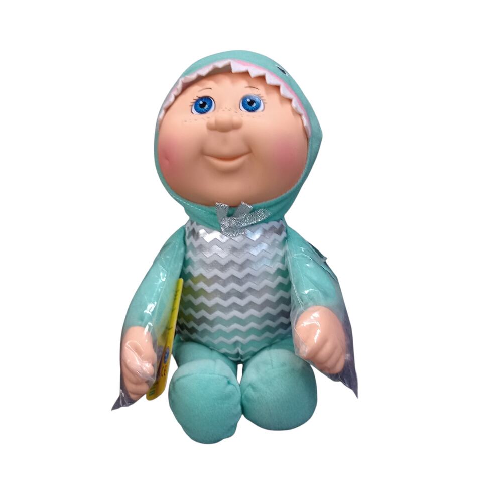 Cabbage Patch Kids Exotic Friends Finley Shark #139 Plush Doll Green/Silver